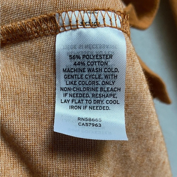 Treasure & Bond long sleeve ruched side slit scoop neck dress Sz  M - Picture 7 of 11